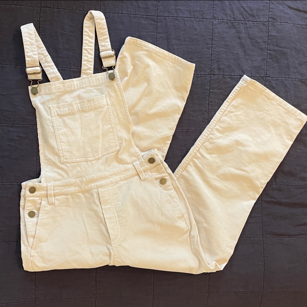 J.Crew Cream Overalls